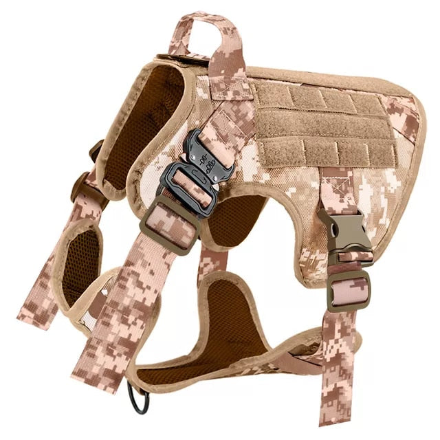 Tactical Dog Harness and Leash Set