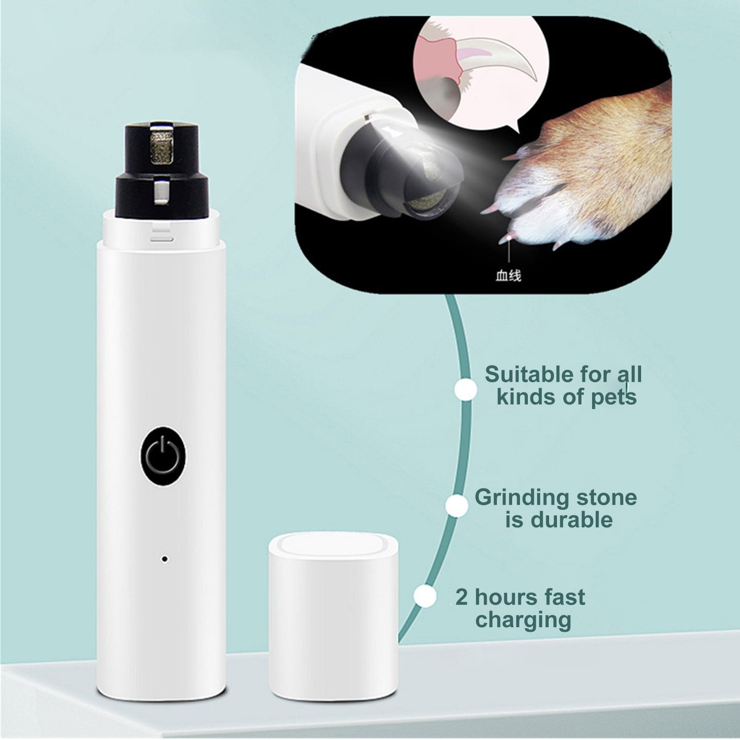 Rechargeable LED Dog Nail Grinder