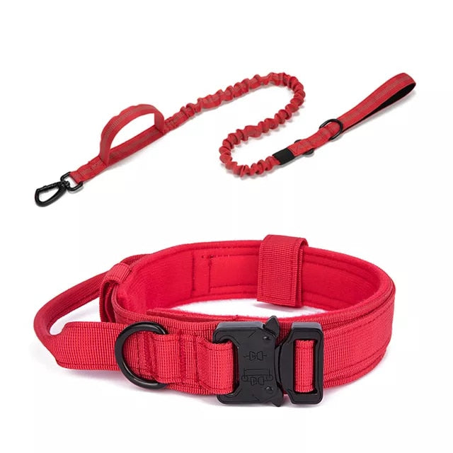 Durable Tactical Dog Collar and Leash