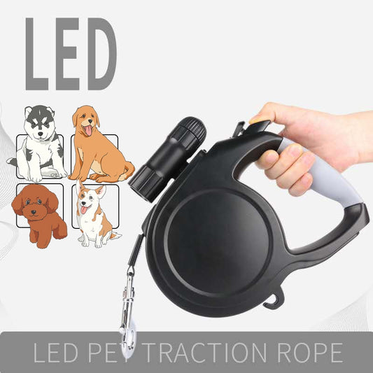 Retractable Leash w/ LED Light