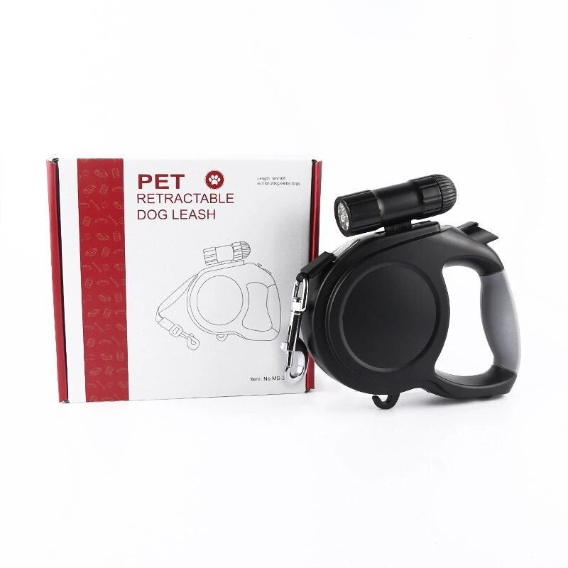 Retractable Leash w/ LED Light