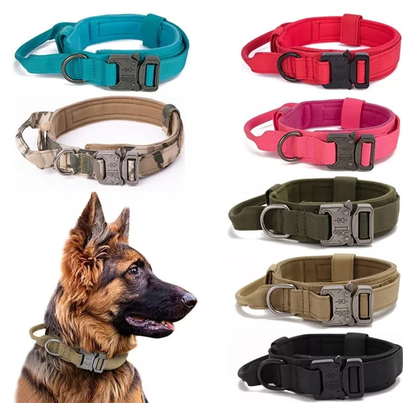 Durable Tactical Dog Collar and Leash