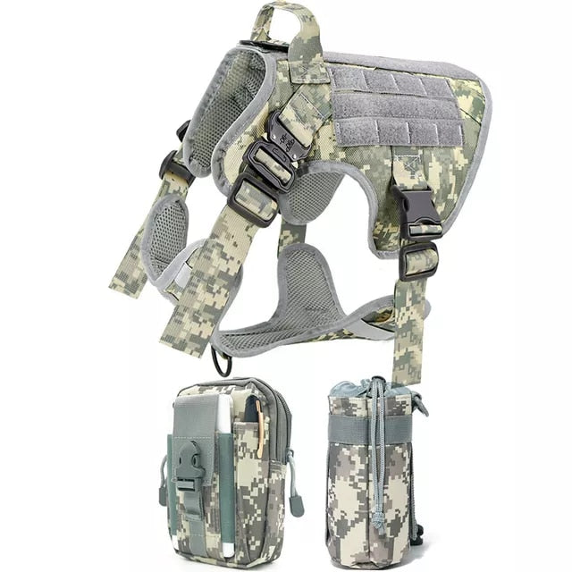 Tactical Dog Harness and Leash Set