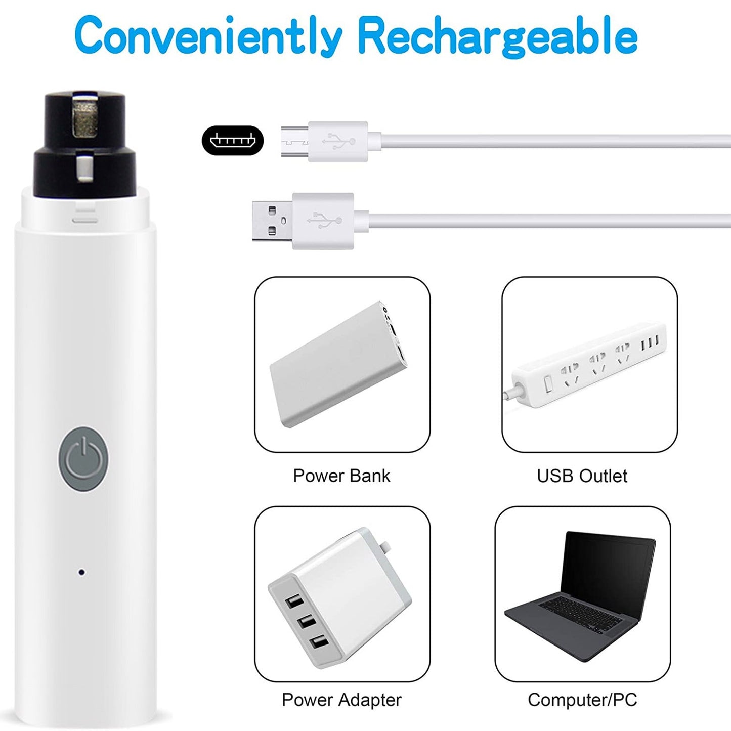 Rechargeable LED Dog Nail Grinder