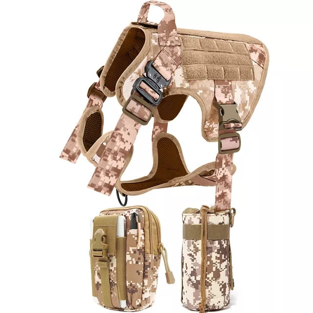 Tactical Dog Harness and Leash Set